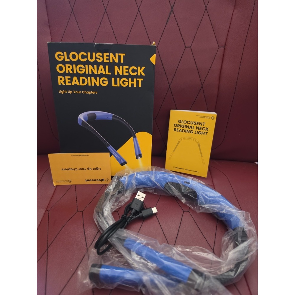 Glocusent LED Original Neck Reading Light - Blue (GLCSNTBL001) New - Picture 2 of 4
